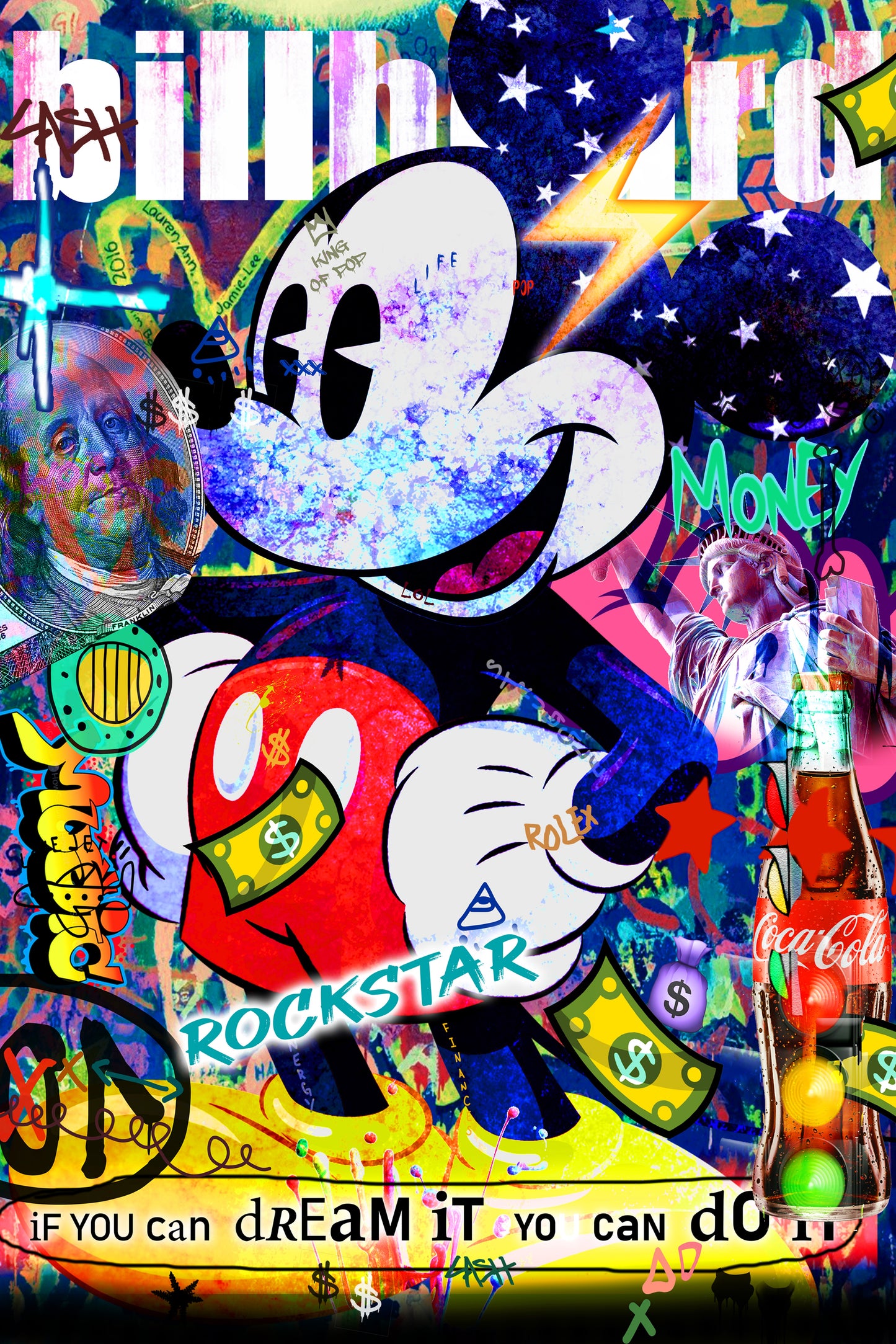 POP ART Mickey Rockstar USA