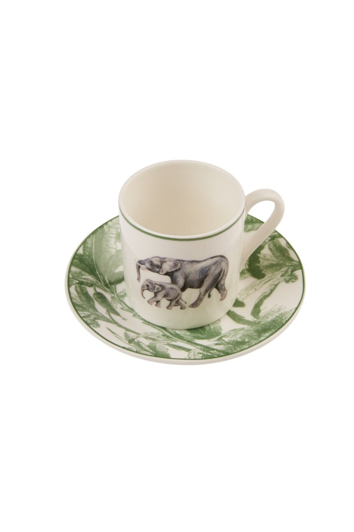 Espresso Tassen Unterteller Tiere (Set von 6 x Tasse und Unterteller)