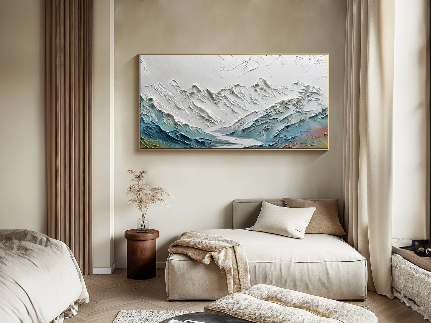 Sea and mountains oil painting handmade