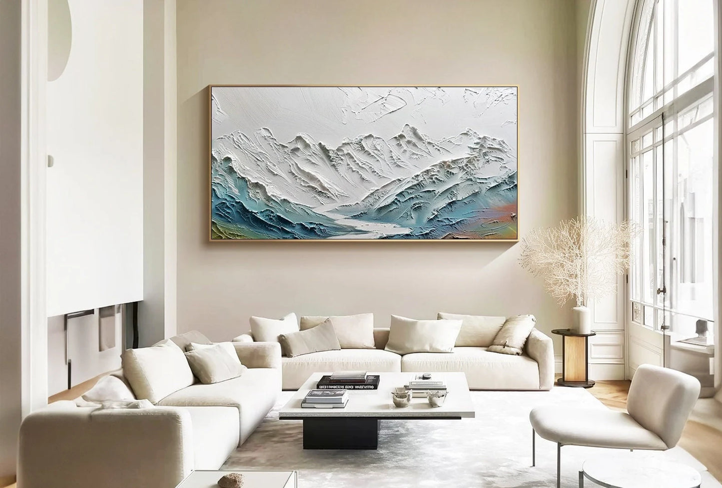 Sea and mountains oil painting handmade