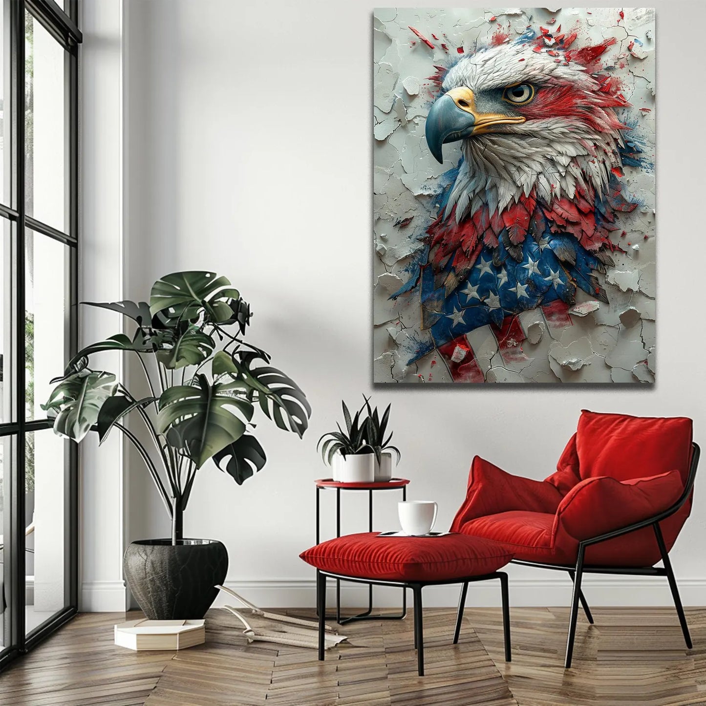 Feather Flying Birds Canvas