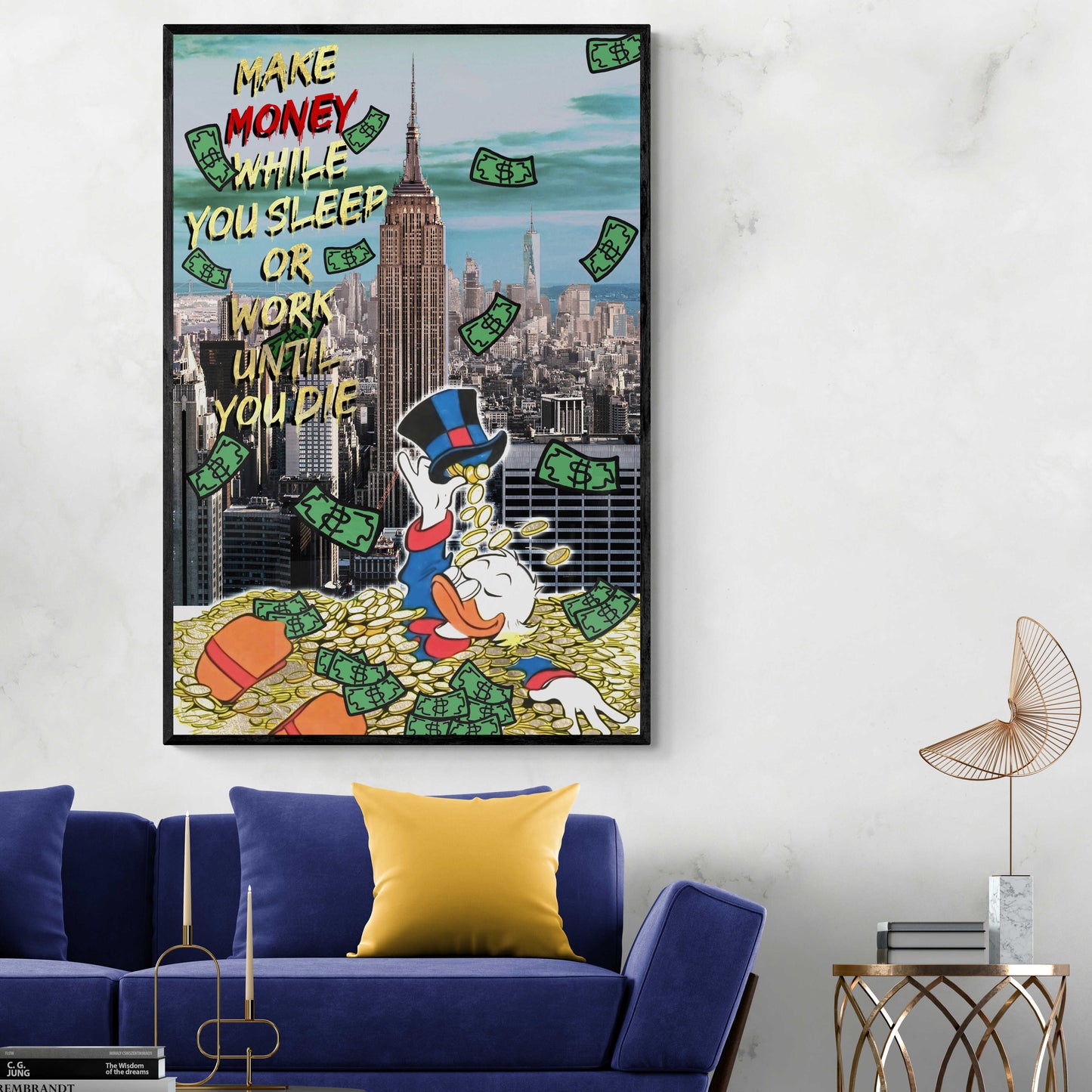 POP ART New York Make Money While You Sleep Motivation