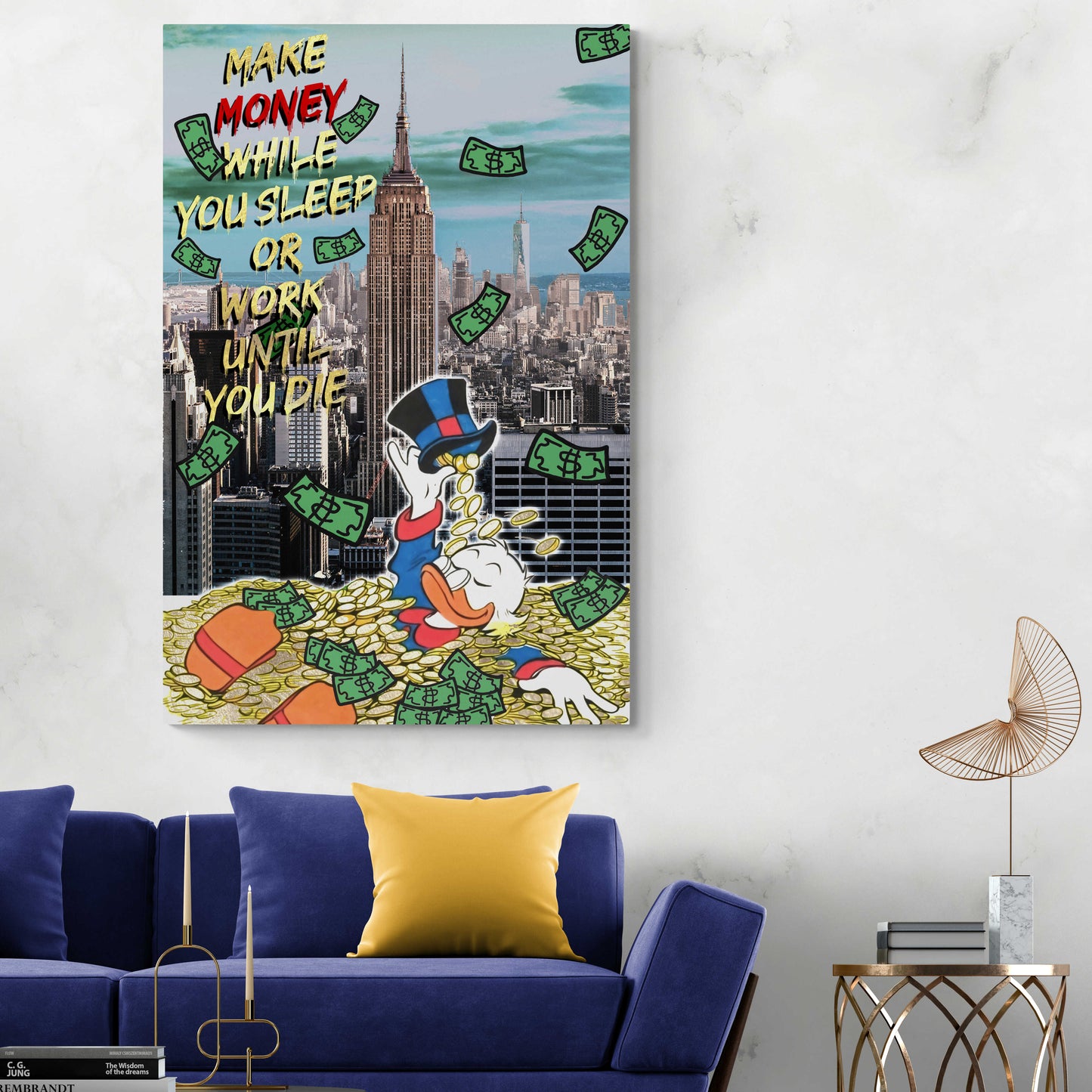 POP ART New York Make Money While You Sleep Motivation