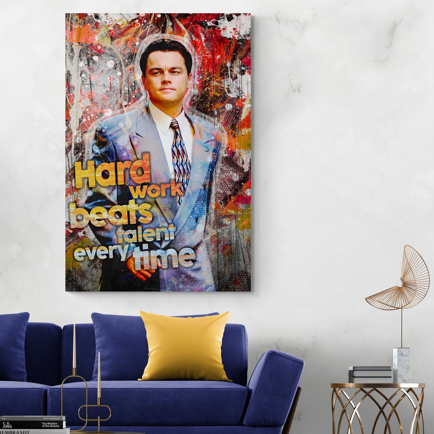 POP ART Wolf of Wall Street Motivation Spruch