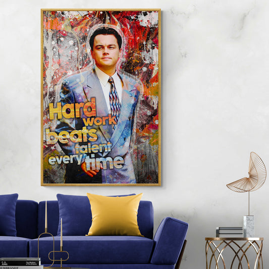 POP ART Wolf of Wall Street Motivation Spruch