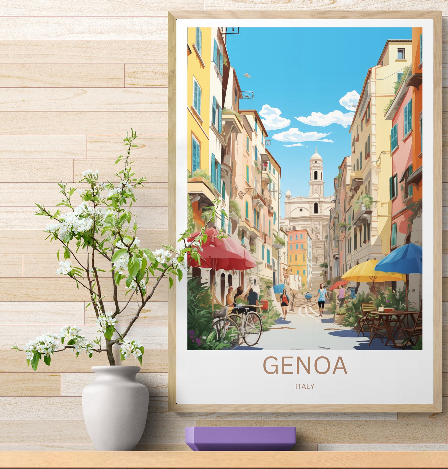 Travel Poster Genua