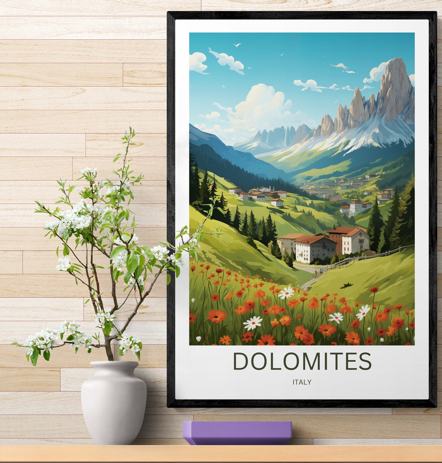 Travel Poster Dolomiten