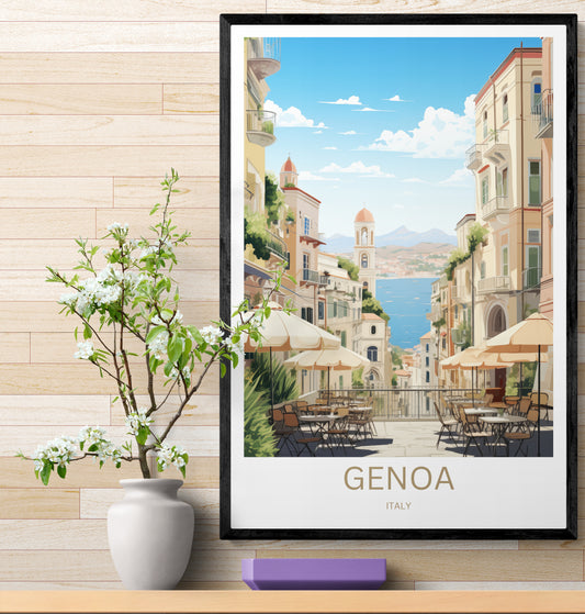 Travel Poster Genua