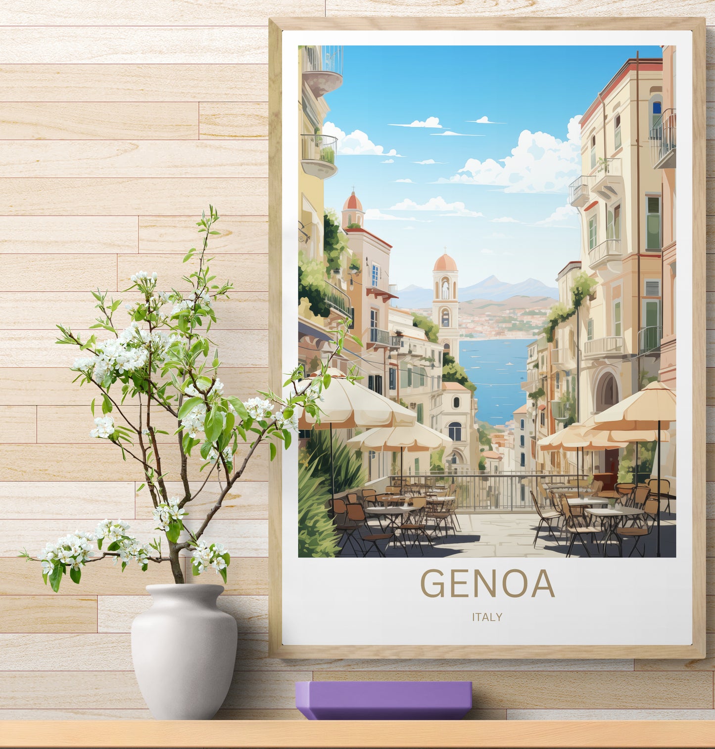 Travel Poster Genua