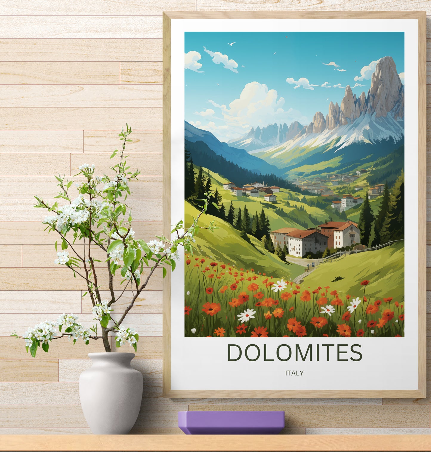 Travel Poster Dolomiten