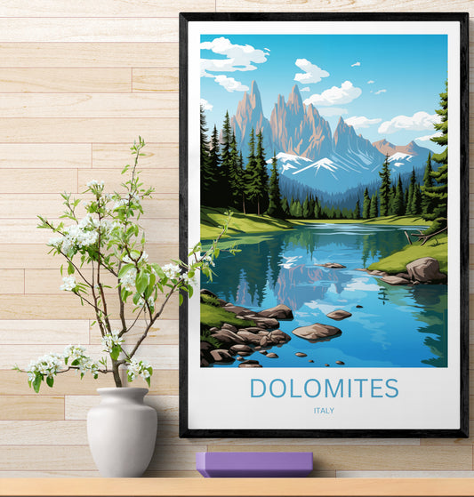 Travel Poster Dolomiten