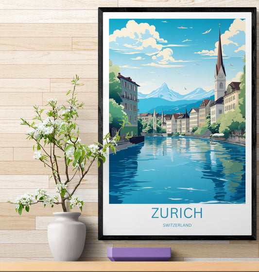 Travel Poster Zürich