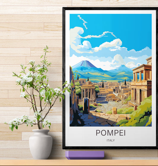 Travel Poster Petra Pompei