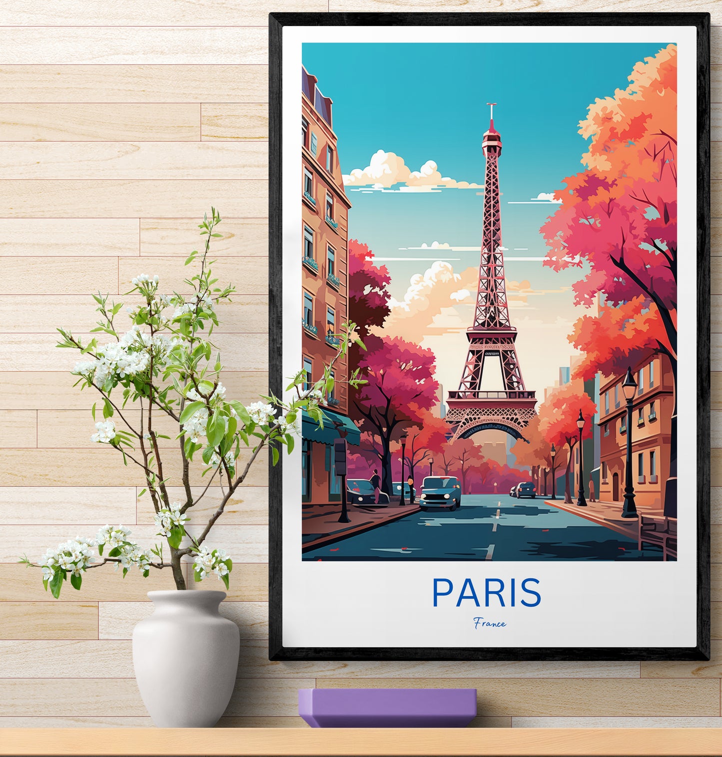 Travel Poster Paris Eifelturm