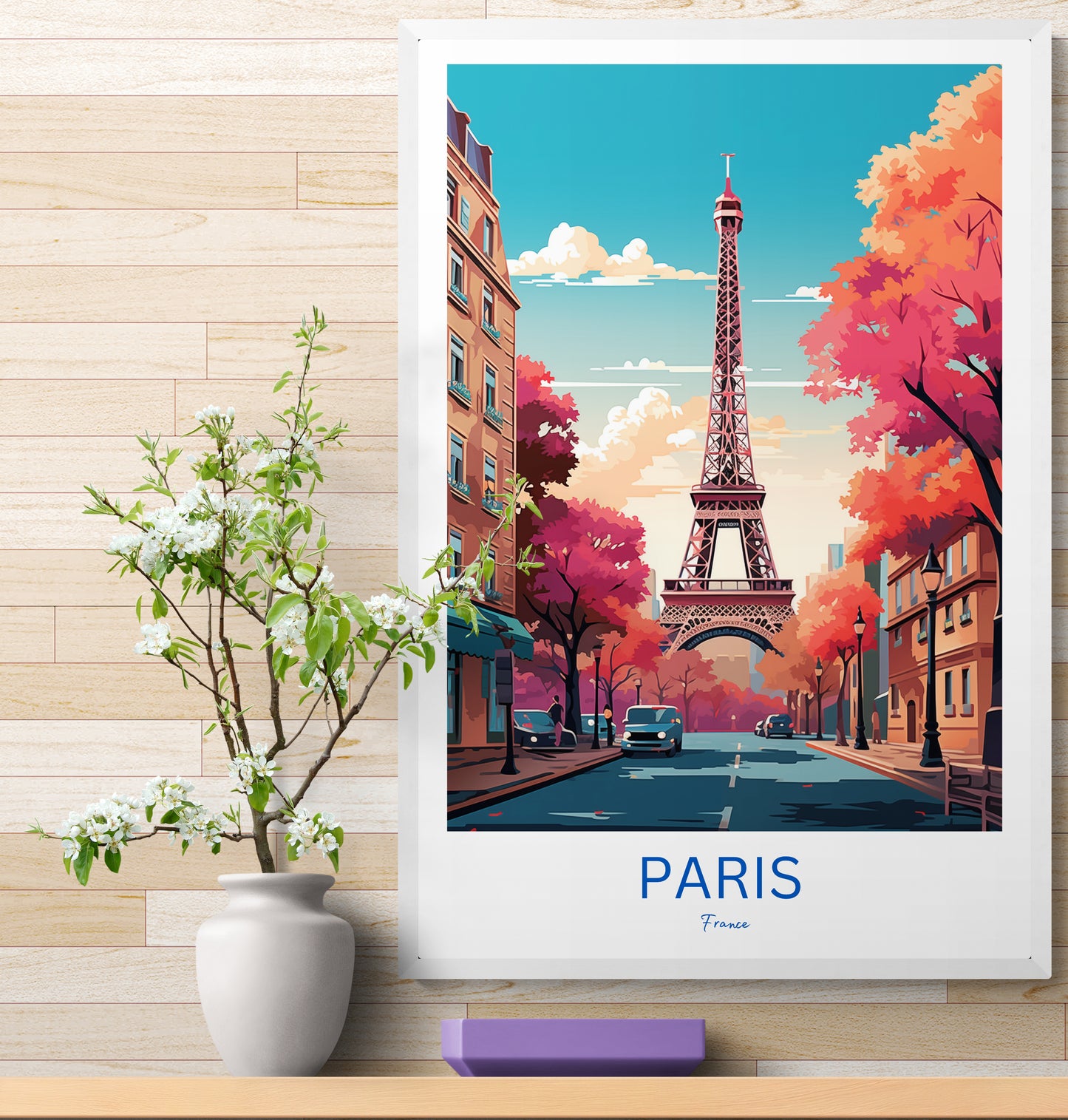 Travel Poster Paris Eifelturm