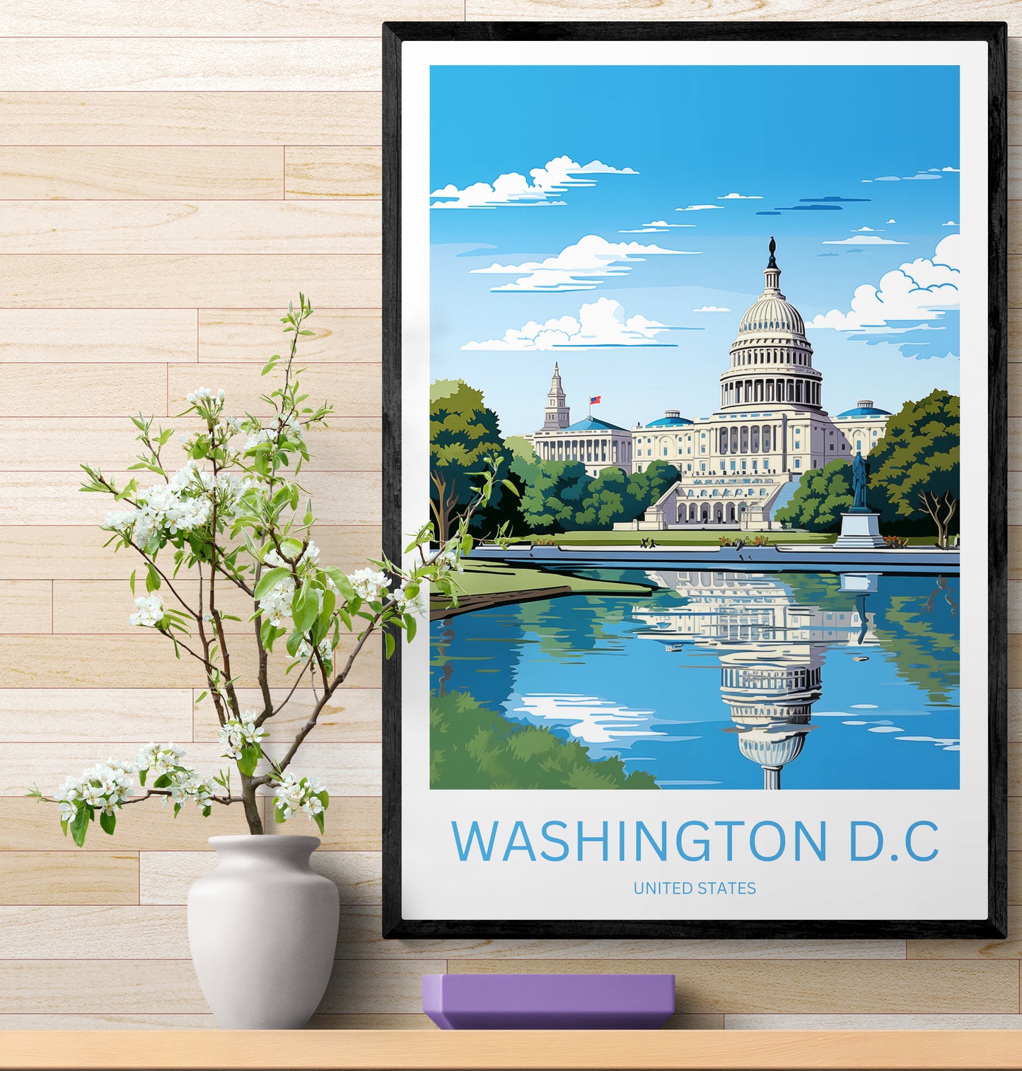 Travel Poster Washington D.C. 2.0