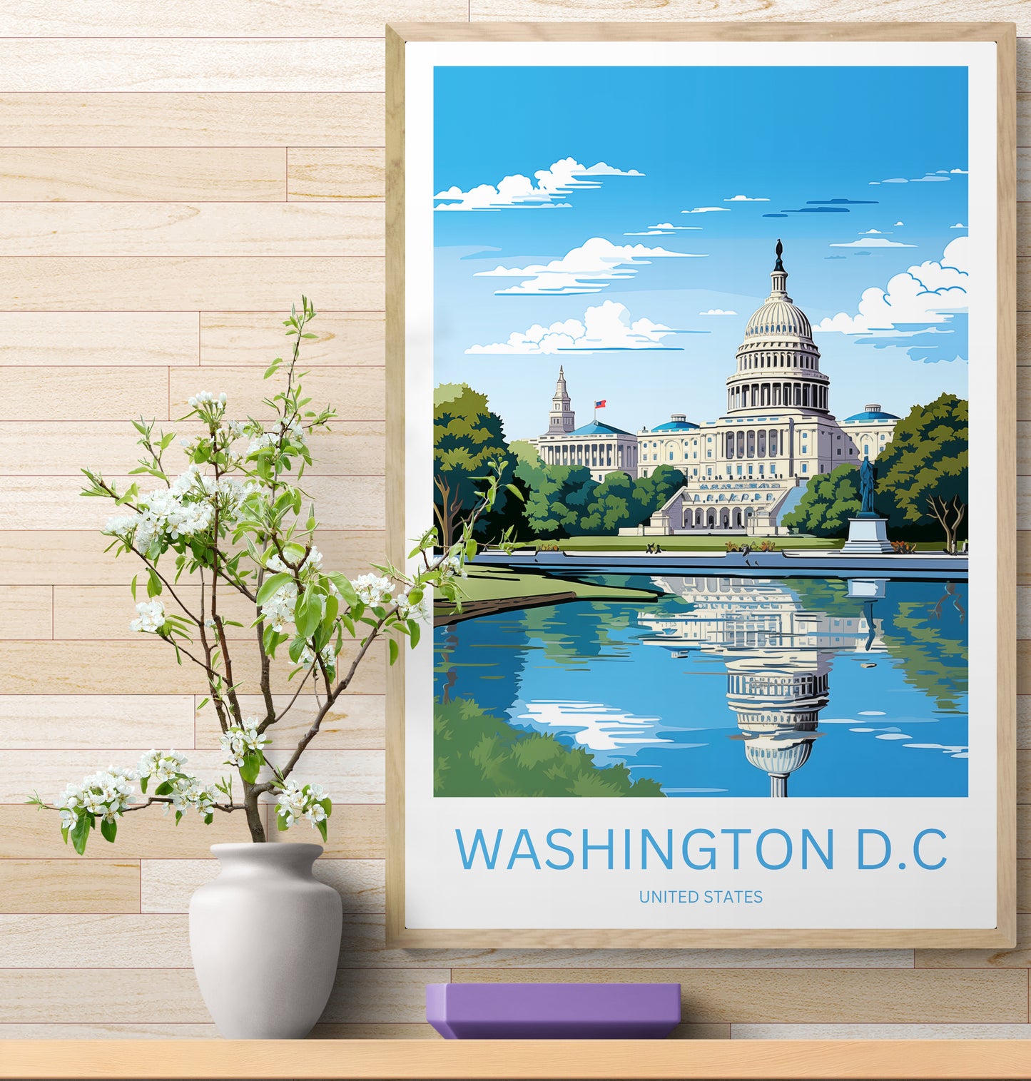 Travel Poster Washington D.C. 2.0