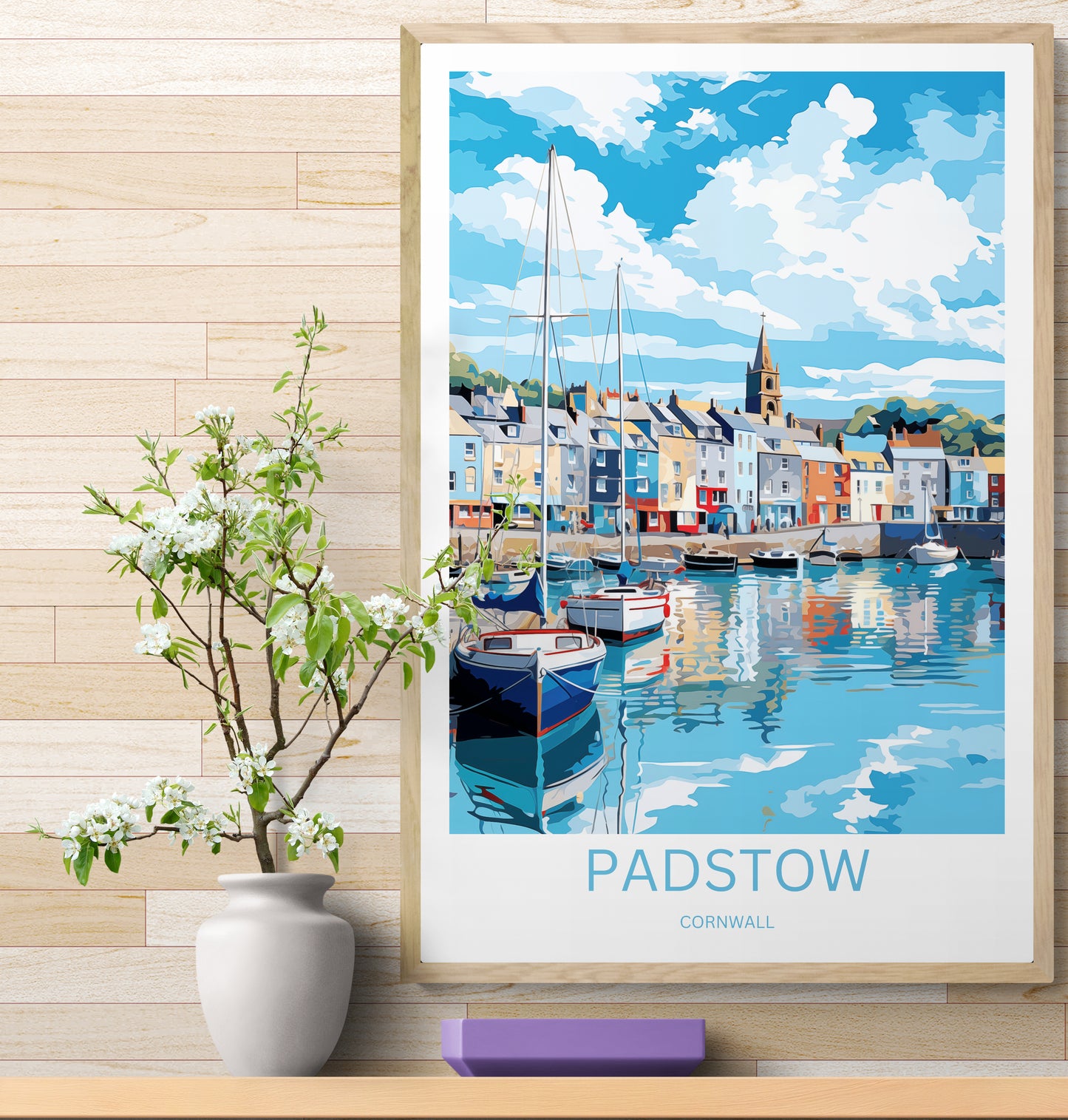 Travel Poster Padstow Cornwall