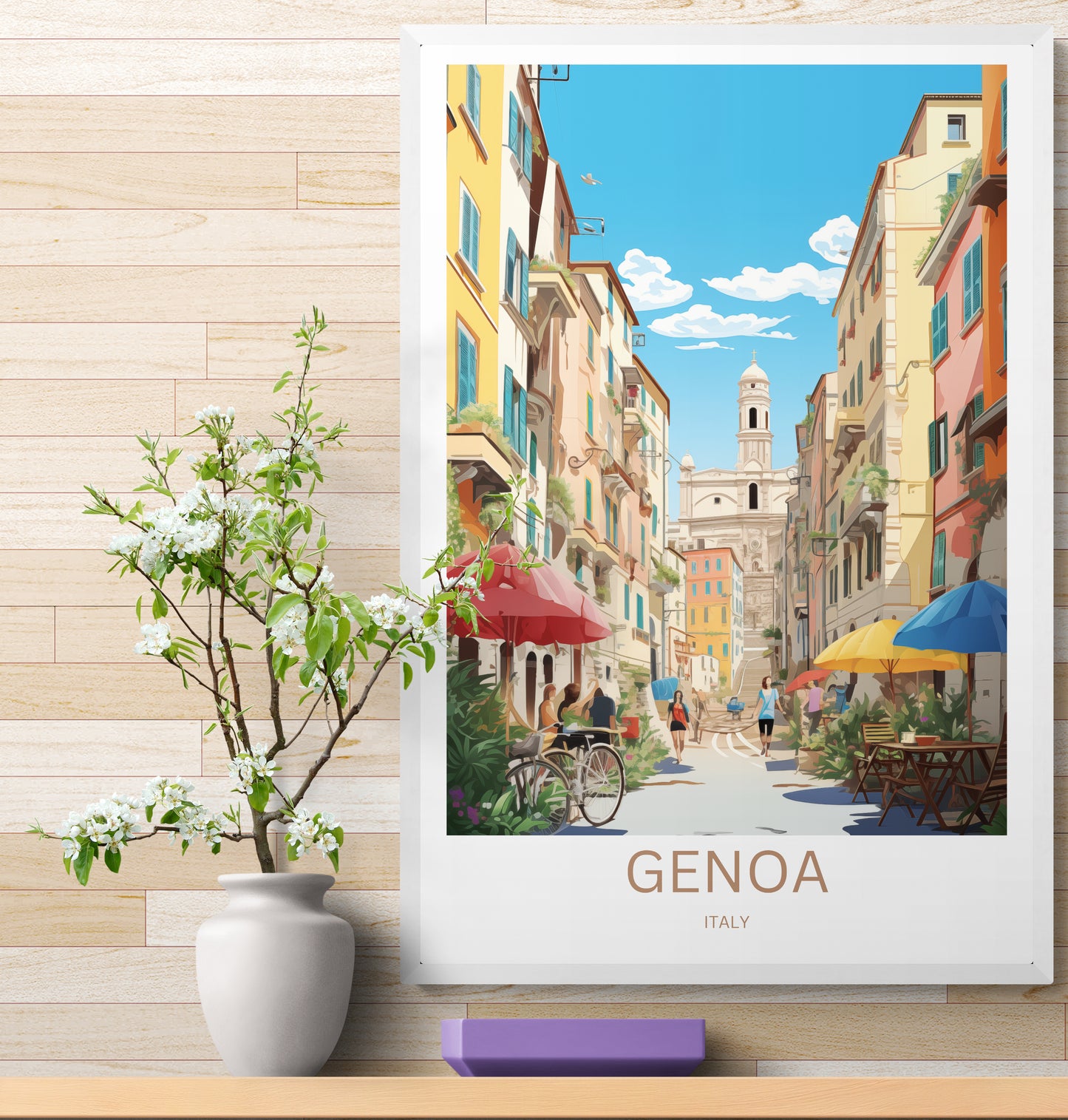 Travel Poster Genua