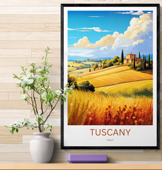 Travel Poster Toskana