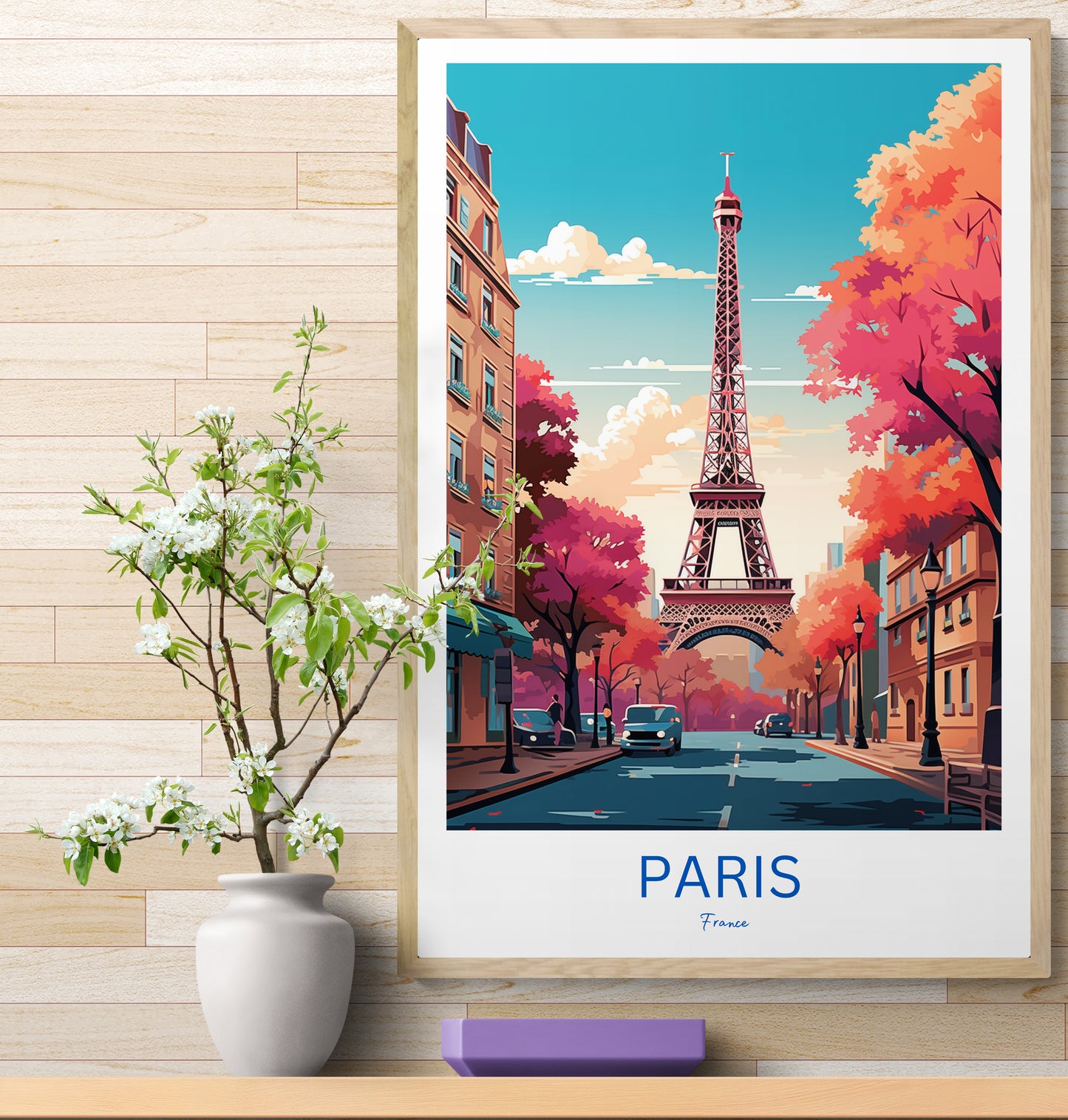 Travel Poster Paris Eifelturm