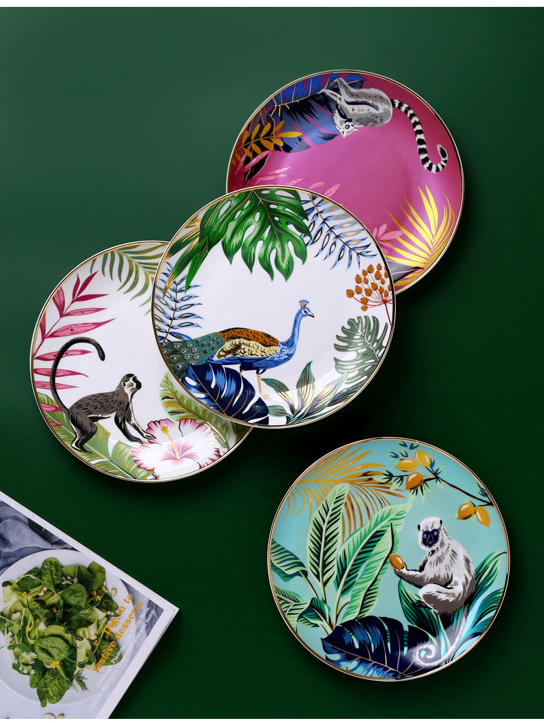 Plate with animals