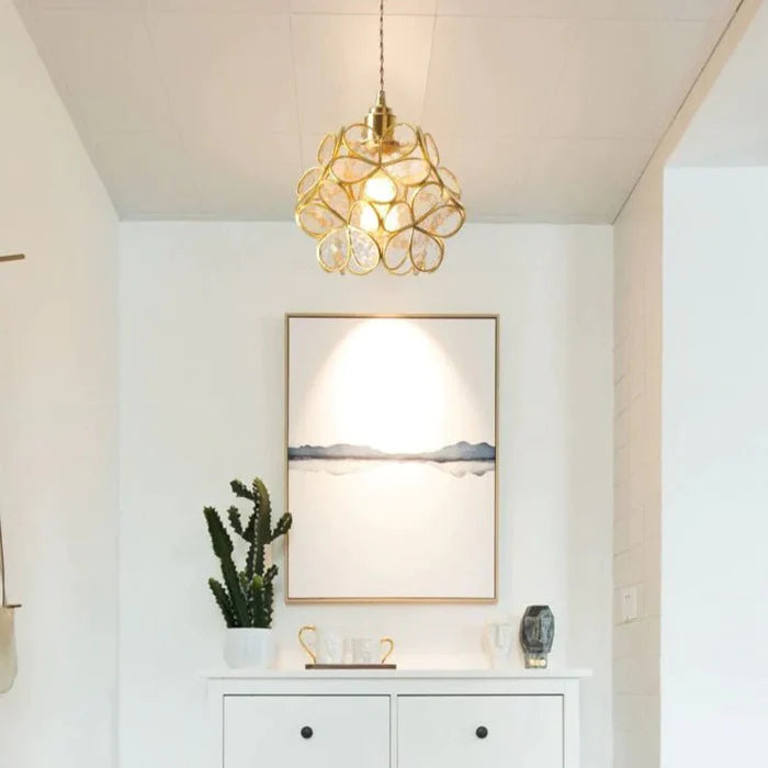 Flora Round Glass Pendant Lamp