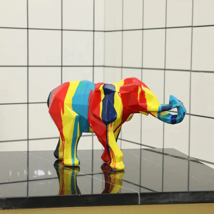 Elephant graffiti sculpture