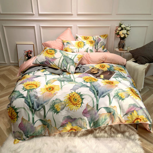 Sonnenblume Bettbezug Set (100% Ägyptische Baumwolle)