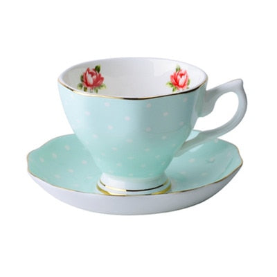 Espresso Tassen Unterteller Set Blumen / Tiere