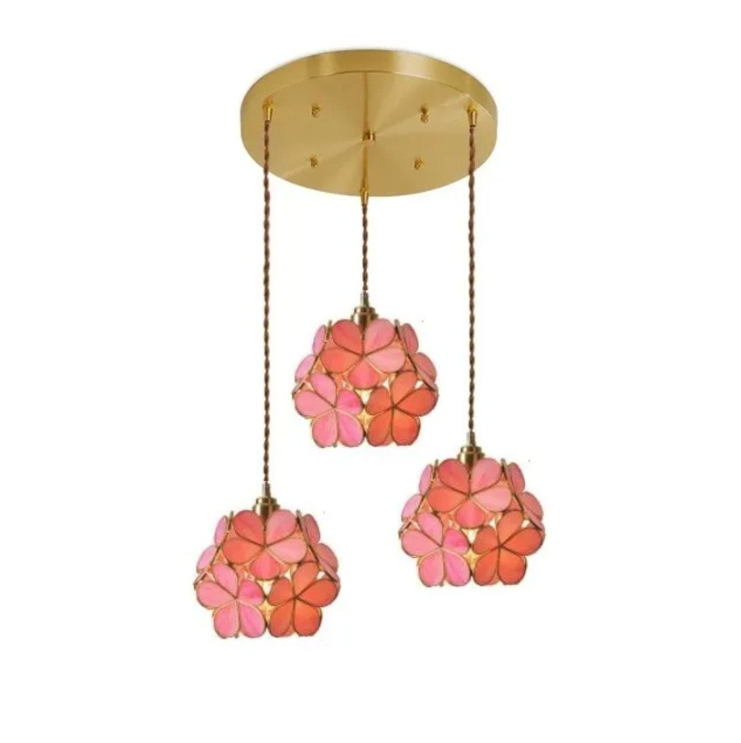 Flora Round Glass Pendant Lamp