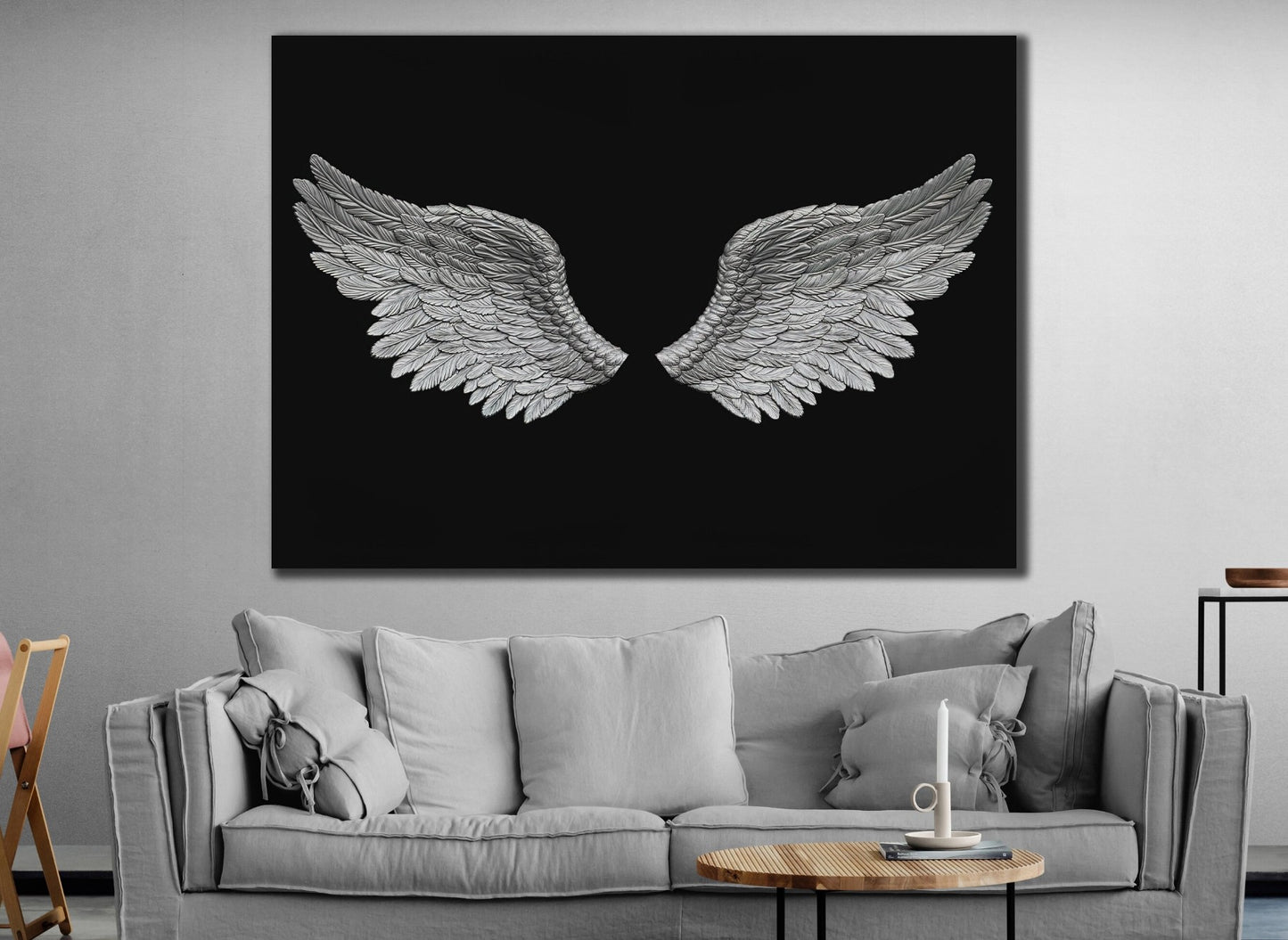 Angel wings canvas