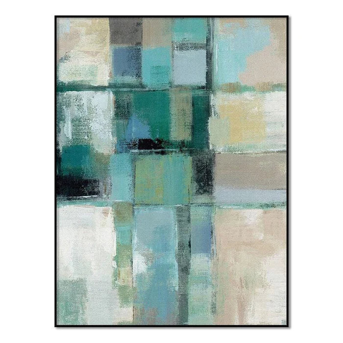 Teal Of Art Stretched Canvas