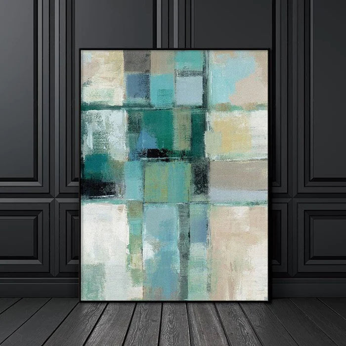 Teal Of Art Stretched Canvas