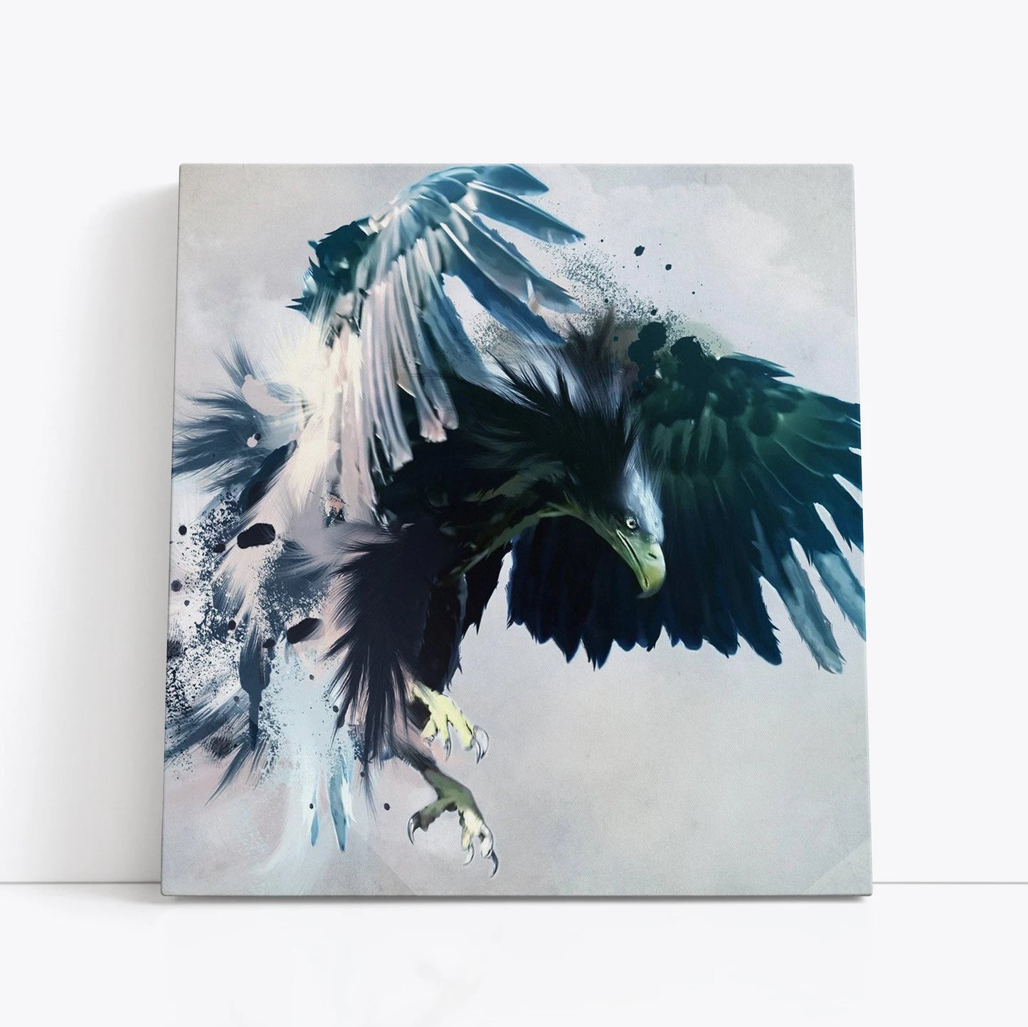 Wild blue eagle canvas