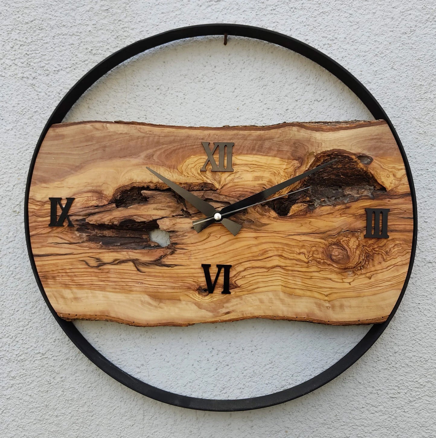 Olivenbaum Holz Uhr