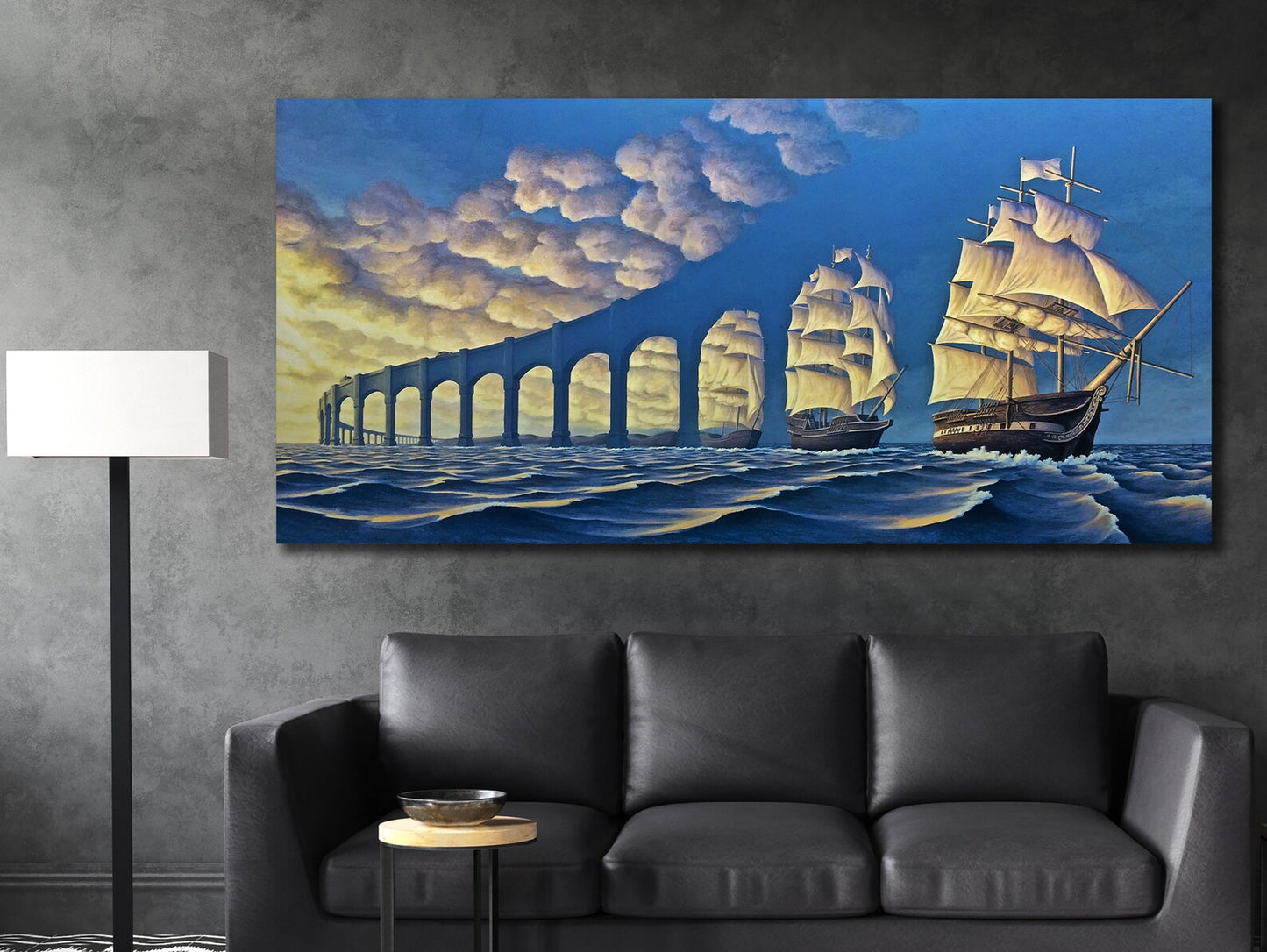 Ship from Bridge Canvas