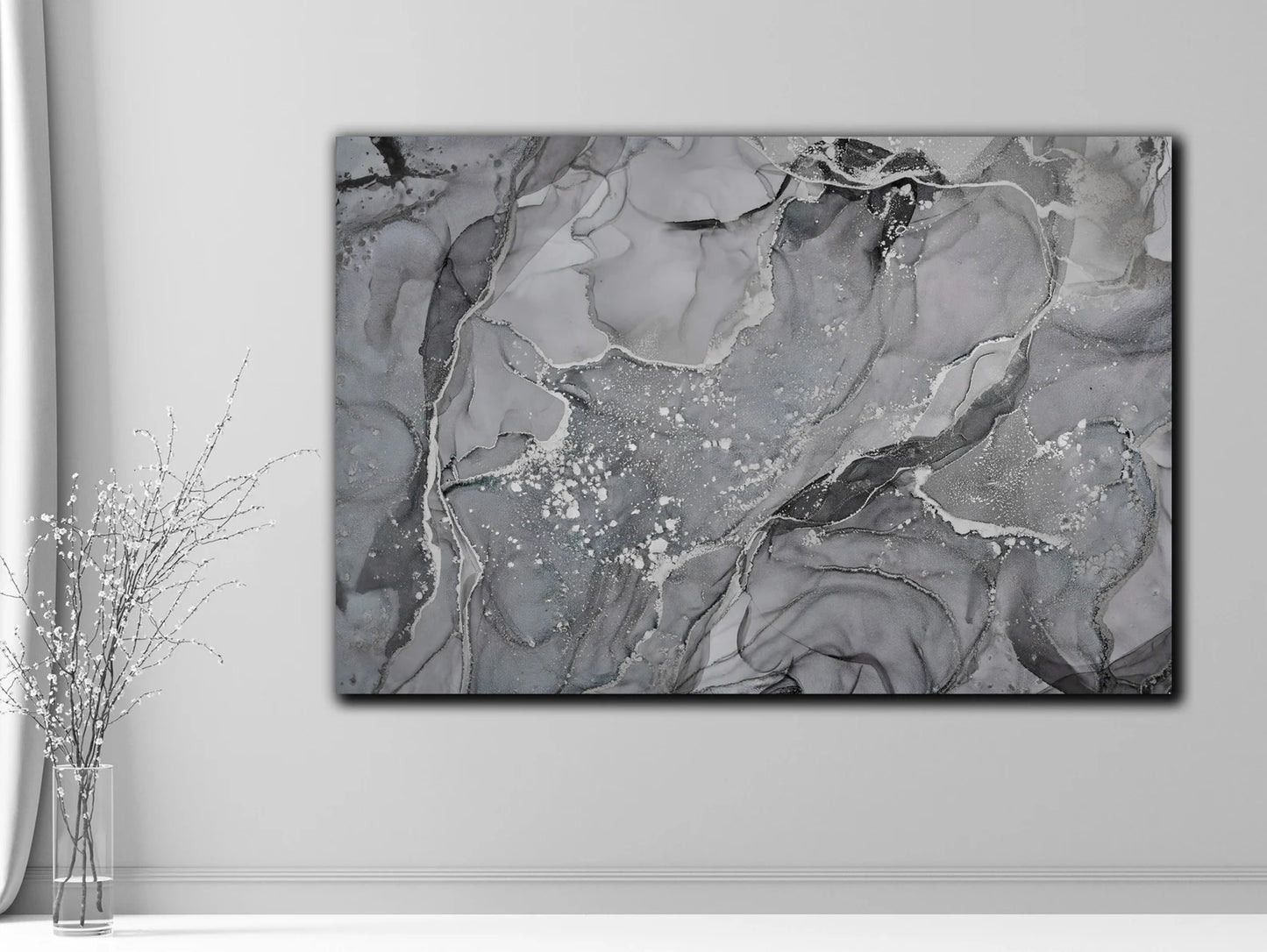 Gray marble canvas