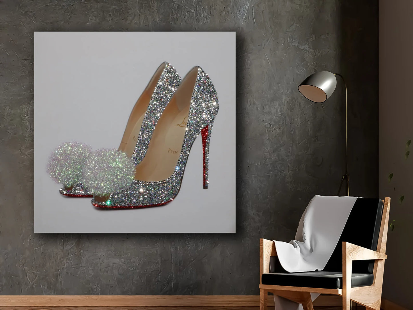 Glitzer High Heels Canva Kunst