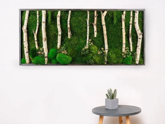 Moss and wood Art by Luxana